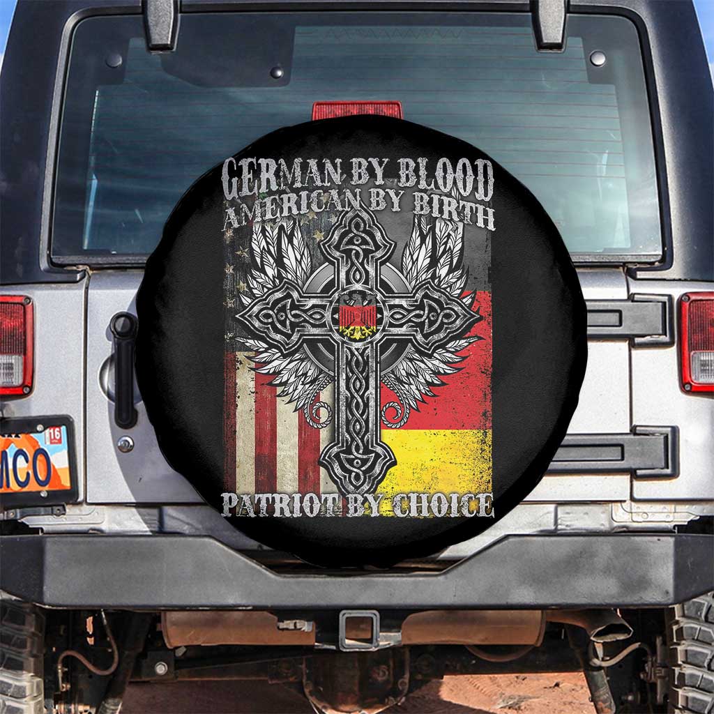 German By Blood American By Birth Patriot By Choice Spare Tire Cover German Americans - Wonder Print Shop
