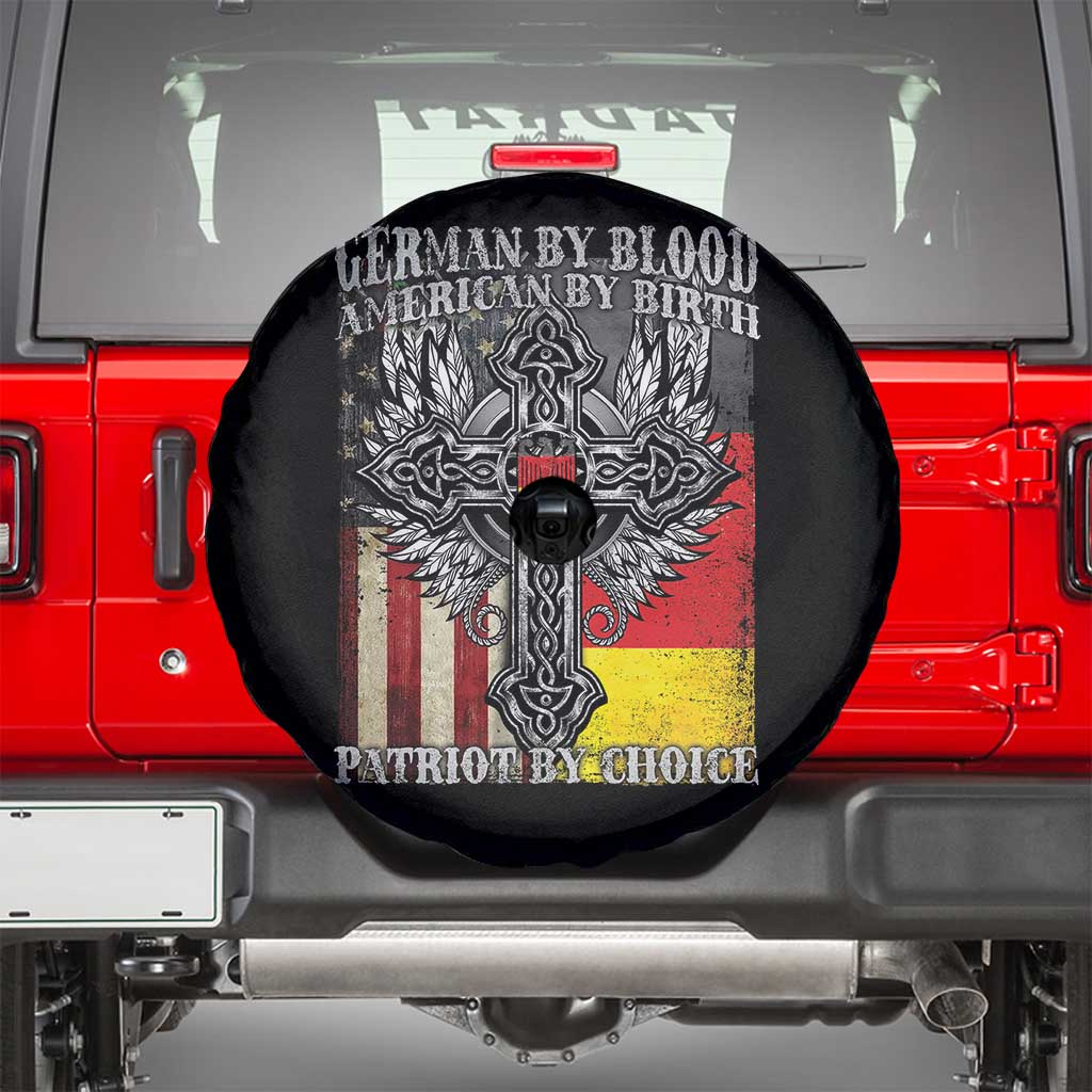 German By Blood American By Birth Patriot By Choice Spare Tire Cover German Americans - Wonder Print Shop