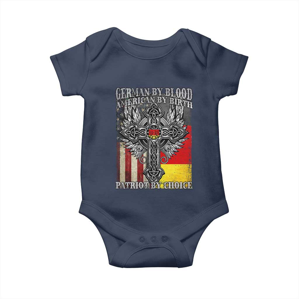 German By Blood American By Birth Patriot By Choice Baby Onesie German Americans - Wonder Print Shop