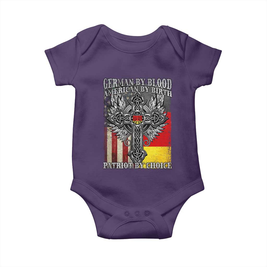 German By Blood American By Birth Patriot By Choice Baby Onesie German Americans - Wonder Print Shop