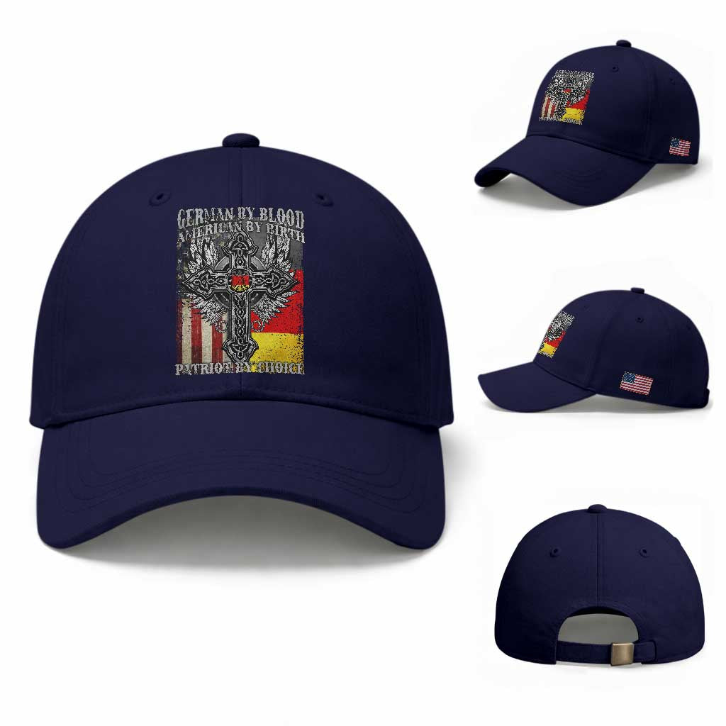 German By Blood American By Birth Patriot By Choice Baseball Cap German Americans