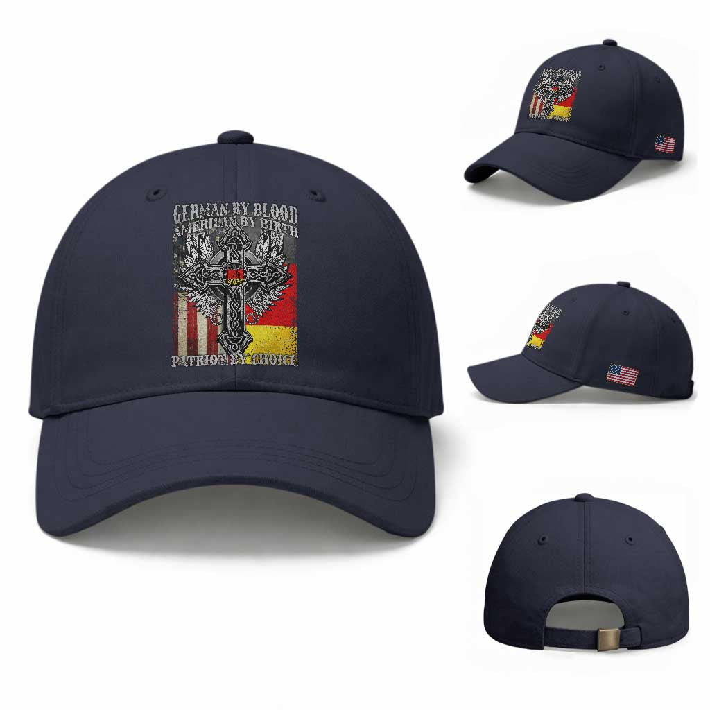 German By Blood American By Birth Patriot By Choice Baseball Cap German Americans