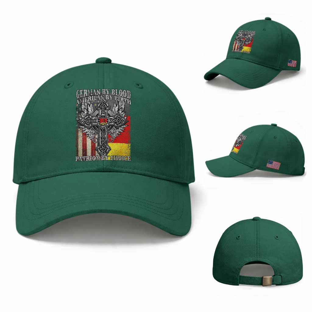 German By Blood American By Birth Patriot By Choice Baseball Cap German Americans