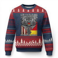 German By Blood American By Birth Patriot By Choice Ugly Christmas Sweater German Americans - Wonder Print Shop
