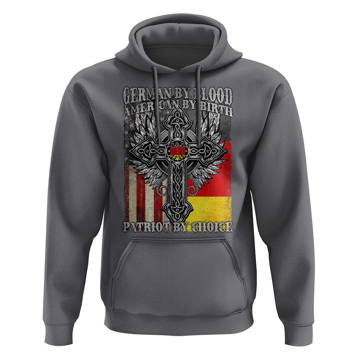 German By Blood American By Birth Patriot By Choice Hoodie German Americans - Wonder Print Shop