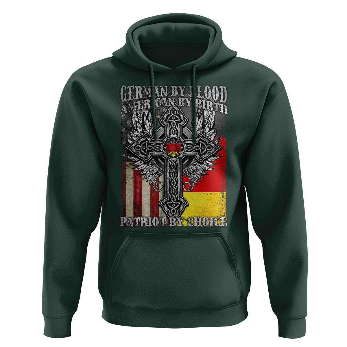 German By Blood American By Birth Patriot By Choice Hoodie German Americans - Wonder Print Shop