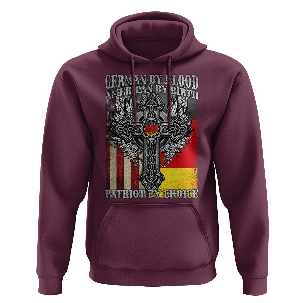 German By Blood American By Birth Patriot By Choice Hoodie German Americans - Wonder Print Shop