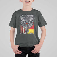 German By Blood American By Birth Patriot By Choice T Shirt For Kid German Americans - Wonder Print Shop