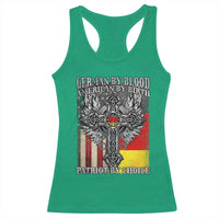 German By Blood American By Birth Patriot By Choice Racerback Tank Top German Americans - Wonder Print Shop