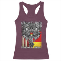German By Blood American By Birth Patriot By Choice Racerback Tank Top German Americans - Wonder Print Shop