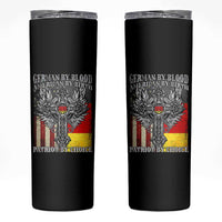 German By Blood American By Birth Patriot By Choice Skinny Tumbler German Americans - Wonder Print Shop