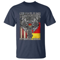 German By Blood American By Birth Patriot By Choice T Shirt German Americans - Wonder Print Shop