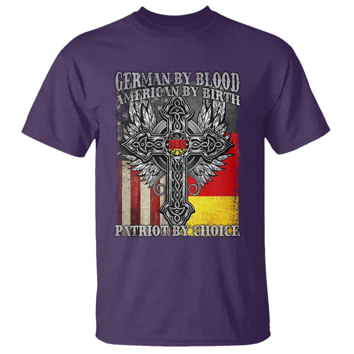 German By Blood American By Birth Patriot By Choice T Shirt German Americans - Wonder Print Shop