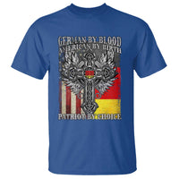German By Blood American By Birth Patriot By Choice T Shirt German Americans - Wonder Print Shop