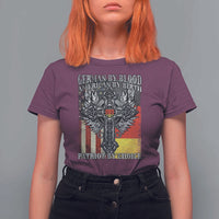 German By Blood American By Birth Patriot By Choice T Shirt For Women German Americans - Wonder Print Shop