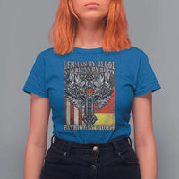 German By Blood American By Birth Patriot By Choice T Shirt For Women German Americans - Wonder Print Shop