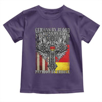 German By Blood American By Birth Patriot By Choice Toddler T Shirt German Americans - Wonder Print Shop