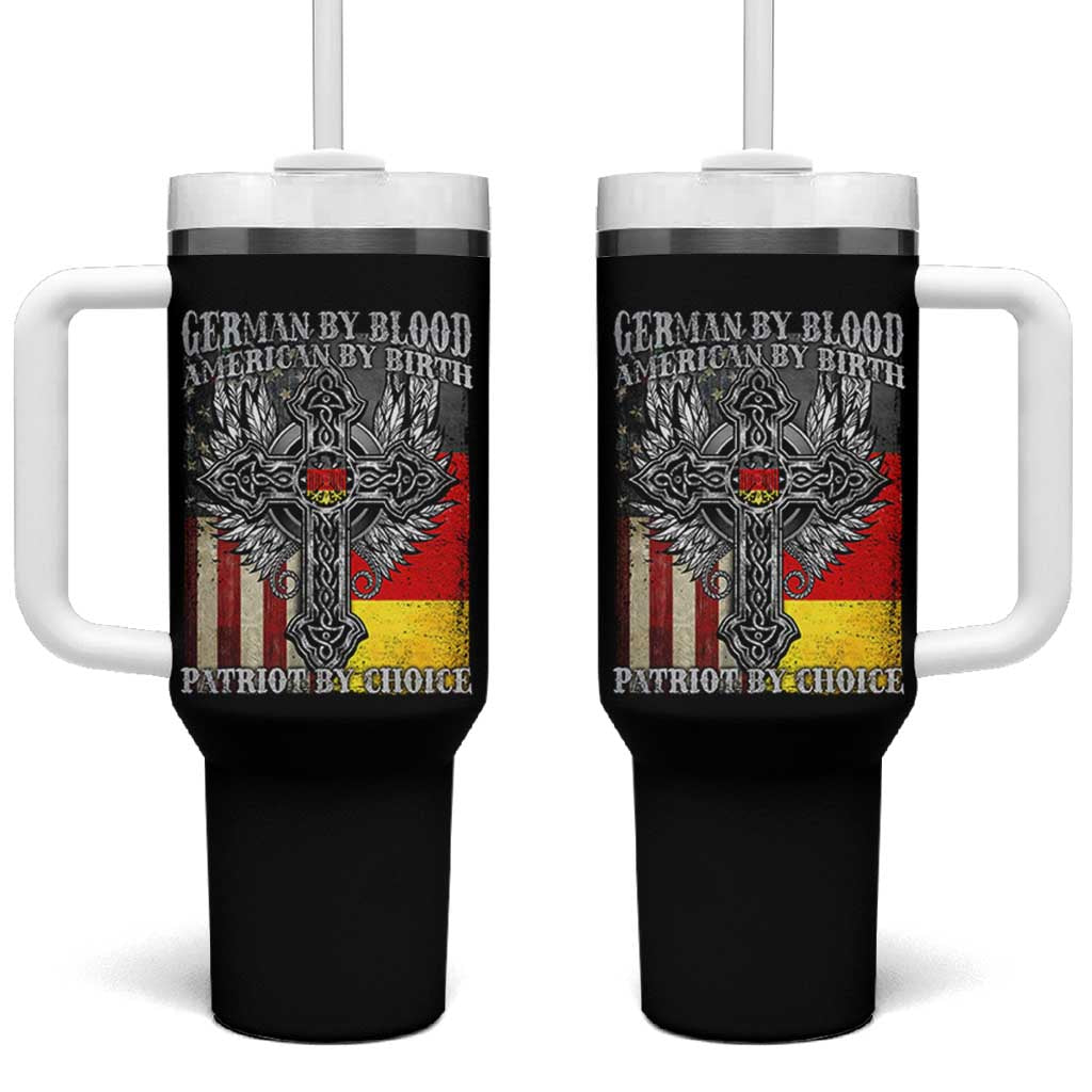 German By Blood American By Birth Patriot By Choice Tumbler With Handle German Americans - Wonder Print Shop