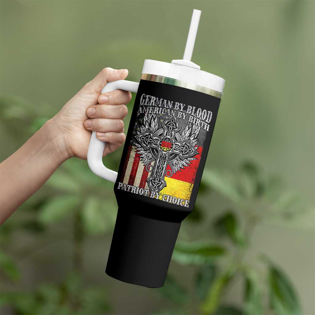 German By Blood American By Birth Patriot By Choice Tumbler With Handle German Americans - Wonder Print Shop