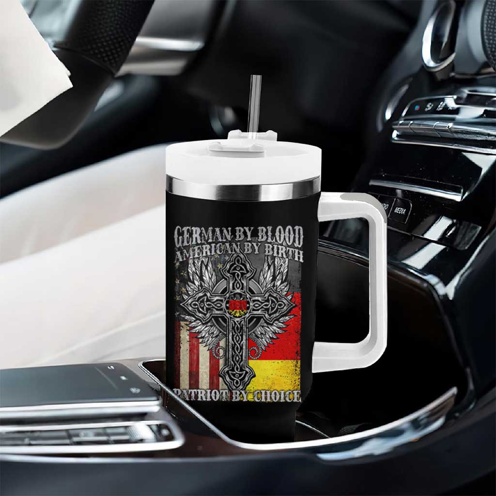 German By Blood American By Birth Patriot By Choice Tumbler With Handle German Americans - Wonder Print Shop