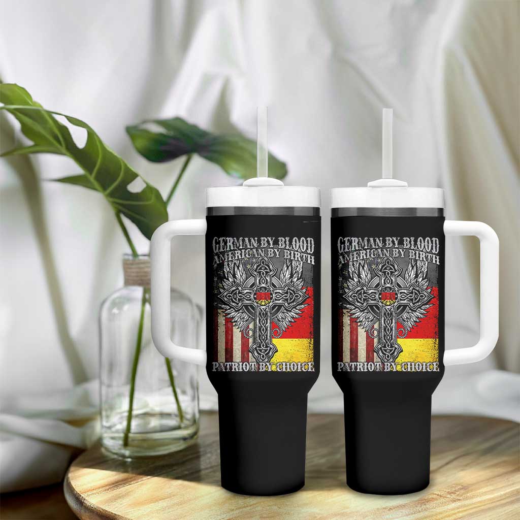 German By Blood American By Birth Patriot By Choice Tumbler With Handle German Americans - Wonder Print Shop