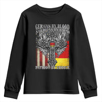 German By Blood American By Birth Patriot By Choice Youth Sweatshirt German Americans - Wonder Print Shop