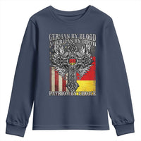 German By Blood American By Birth Patriot By Choice Youth Sweatshirt German Americans - Wonder Print Shop