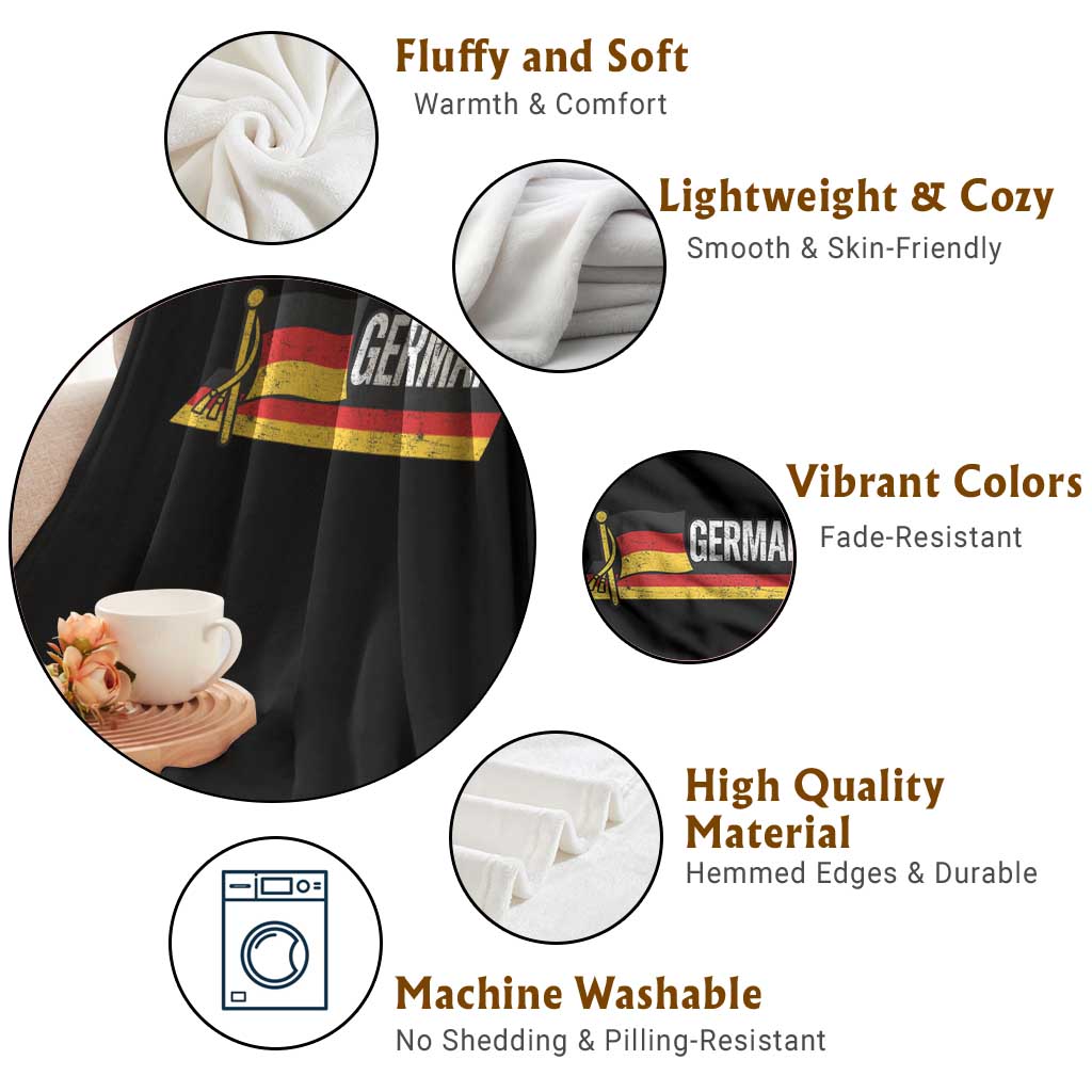 German Heritage Pride Germany Flag Throw Blanket - Wonder Print Shop