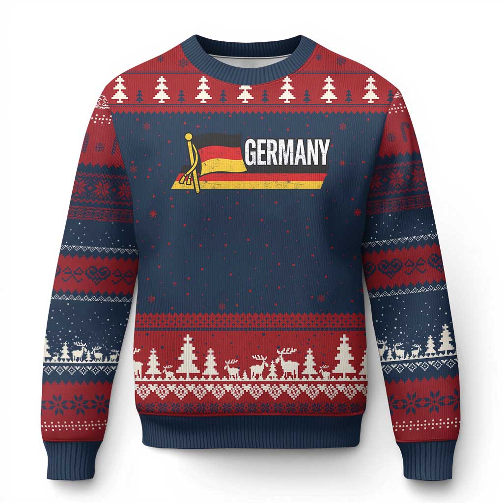 German Heritage Pride Germany Flag Ugly Christmas Sweater - Wonder Print Shop