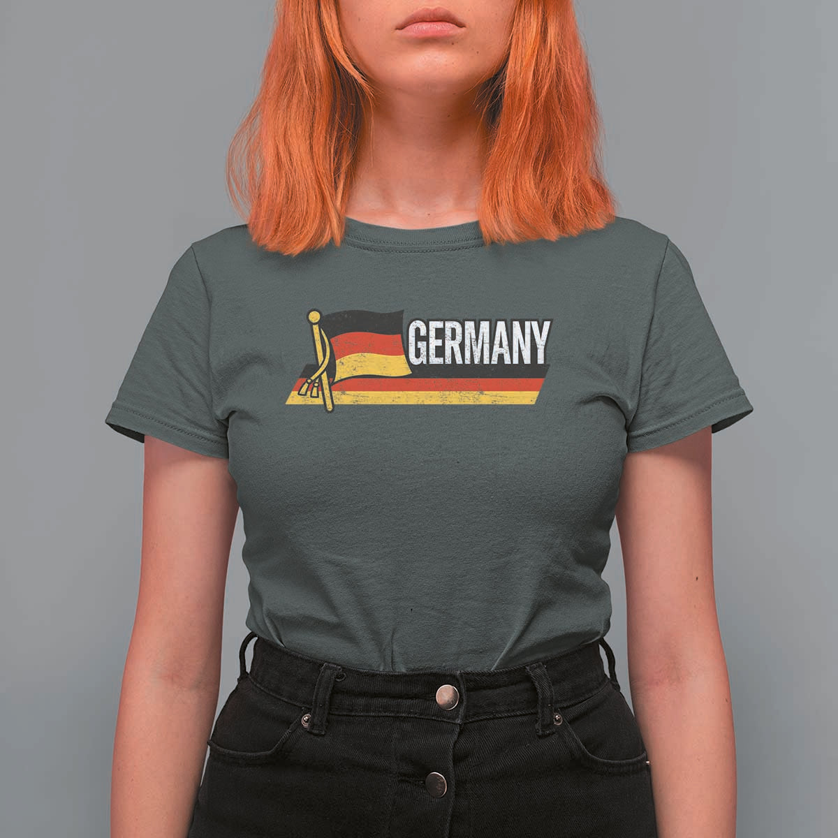 German Heritage Pride Germany Flag T Shirt For Women - Wonder Print Shop