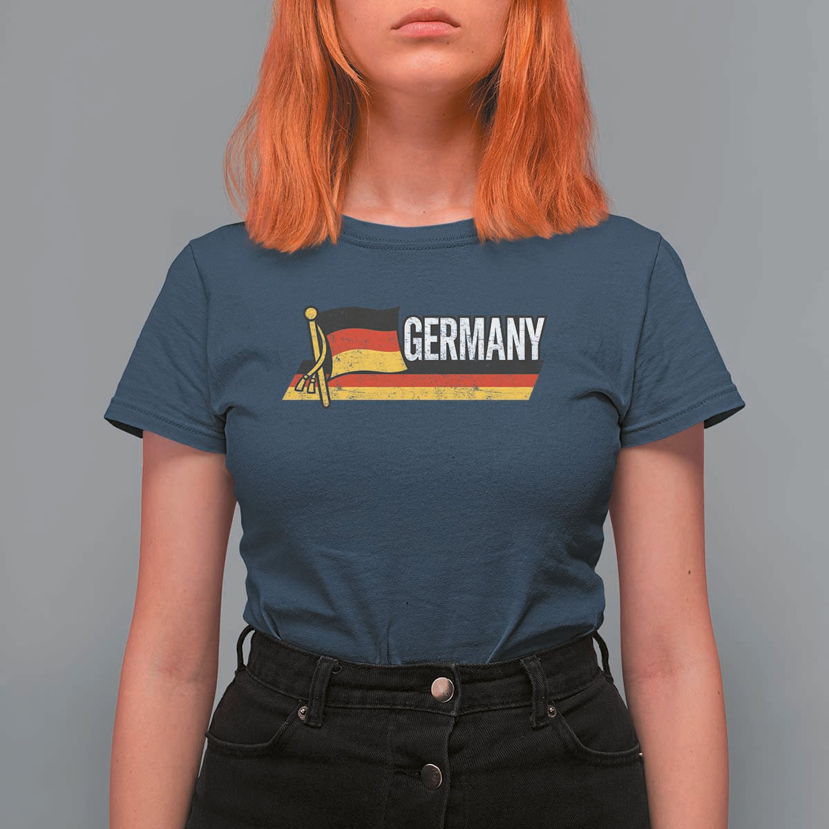 German Heritage Pride Germany Flag T Shirt For Women - Wonder Print Shop
