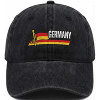 German Heritage Pride Germany Flag Washed Cotton Baseball Cap