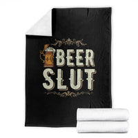 Funny Oktoberfest Beer Slut Throw Blanket German Beer Stein Drinking Lover - Wonder Print Shop
