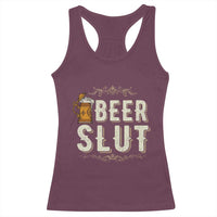 Funny Oktoberfest Beer Slut Racerback Tank Top German Beer Stein Drinking Lover - Wonder Print Shop