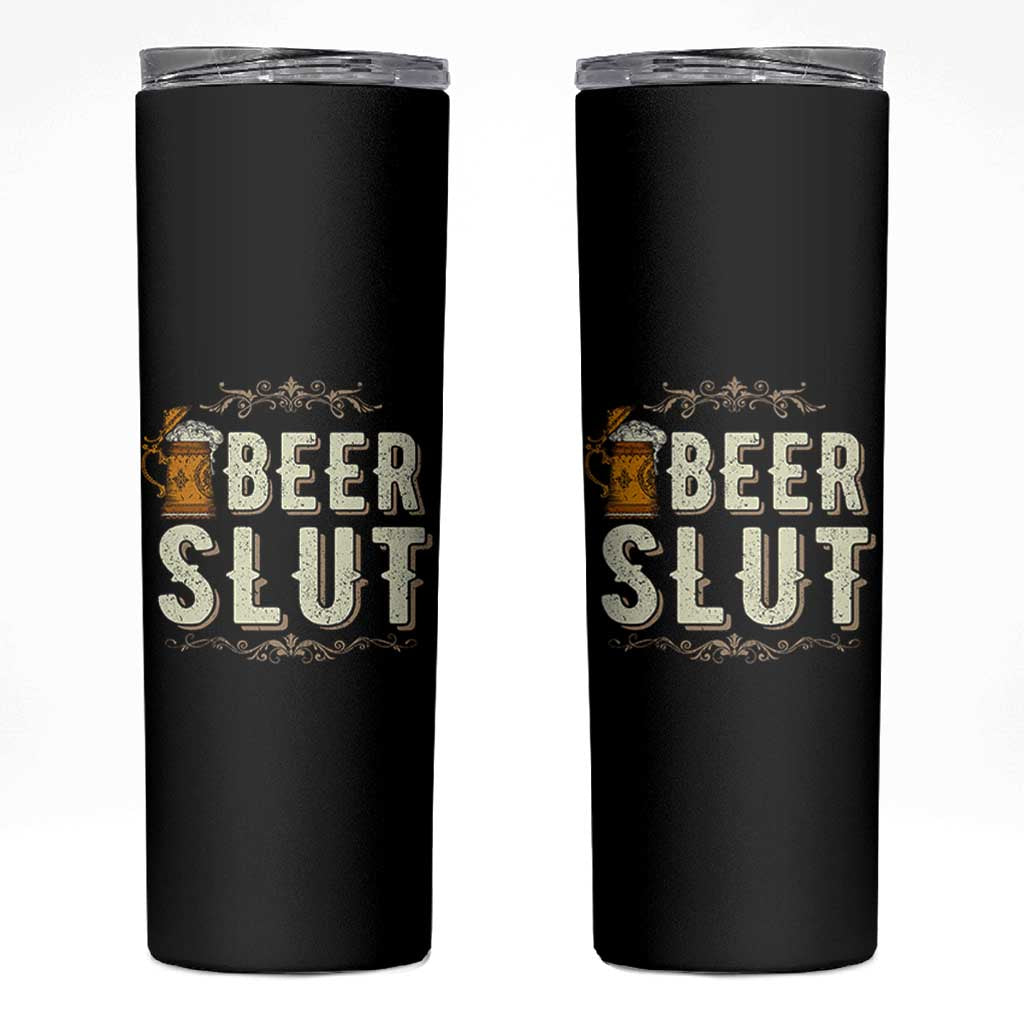Funny Oktoberfest Beer Slut Skinny Tumbler German Beer Stein Drinking Lover - Wonder Print Shop