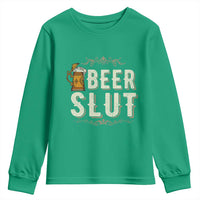 Funny Oktoberfest Beer Slut Youth Sweatshirt German Beer Stein Drinking Lover - Wonder Print Shop