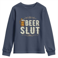 Funny Oktoberfest Beer Slut Youth Sweatshirt German Beer Stein Drinking Lover - Wonder Print Shop