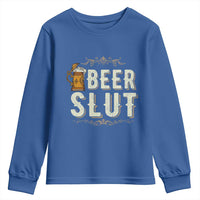 Funny Oktoberfest Beer Slut Youth Sweatshirt German Beer Stein Drinking Lover - Wonder Print Shop
