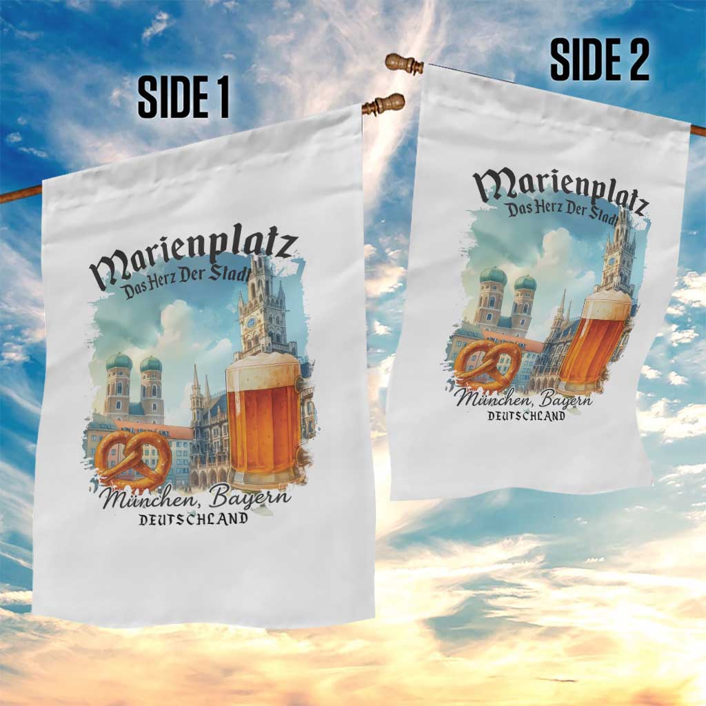 Bavarian Festival Munich Oktoberfest Garden Flag Das Herz Der Stadt Beer Pretzel - Wonder Print Shop