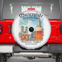 Bavarian Festival Munich Oktoberfest Spare Tire Cover Das Herz Der Stadt Beer Pretzel - Wonder Print Shop