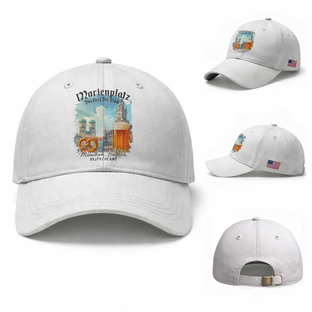 Bavarian Festival Munich Oktoberfest Baseball Cap Das Herz Der Stadt Beer Pretzel