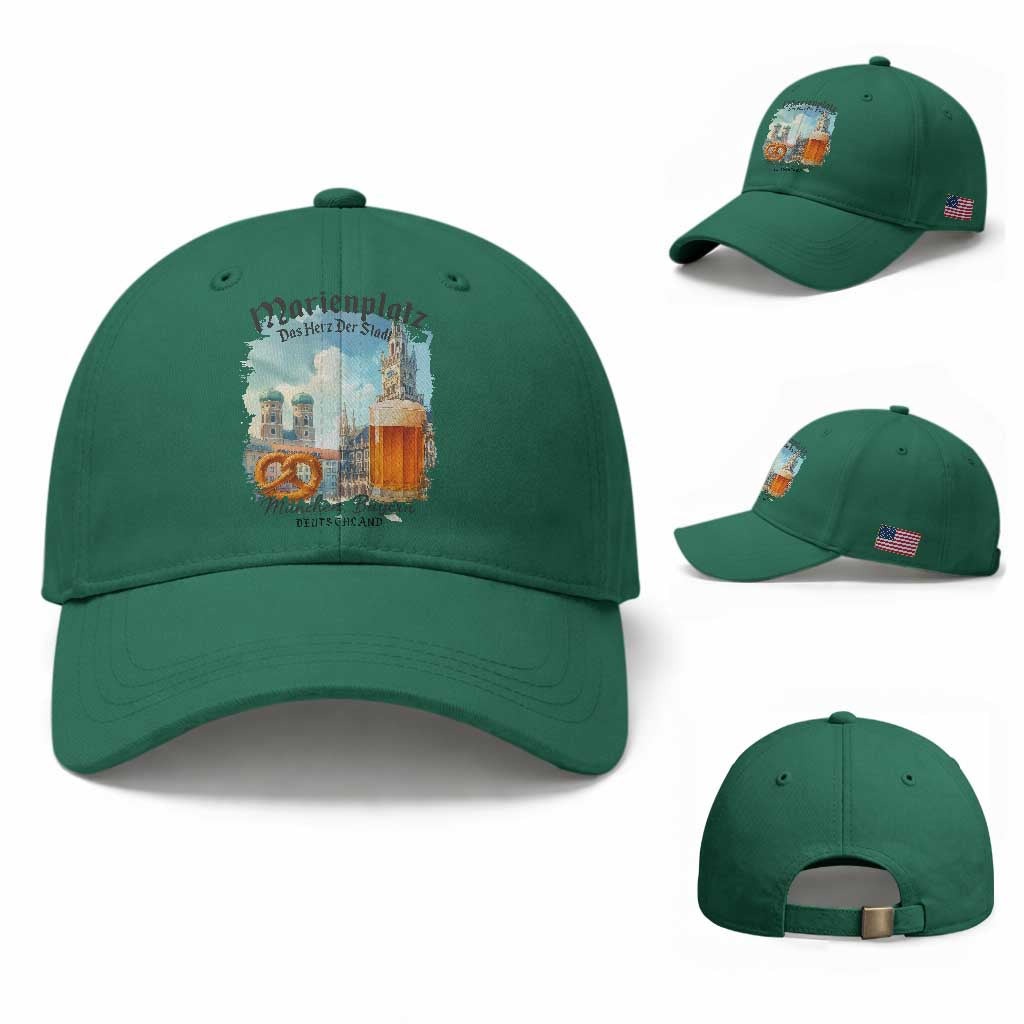 Bavarian Festival Munich Oktoberfest Baseball Cap Das Herz Der Stadt Beer Pretzel