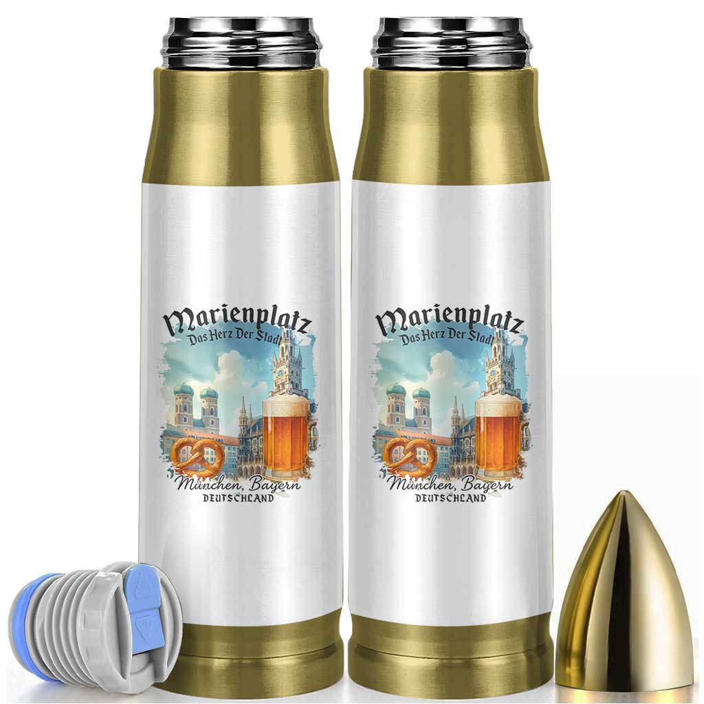 Bavarian Festival Munich Oktoberfest Bullet Tumbler Das Herz Der Stadt Beer Pretzel - Wonder Print Shop