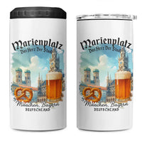 Bavarian Festival Munich Oktoberfest 4 in 1 Can Cooler Tumbler Das Herz Der Stadt Beer Pretzel - Wonder Print Shop