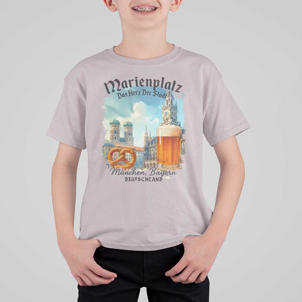 Bavarian Festival Munich Oktoberfest T Shirt For Kid Das Herz Der Stadt Beer Pretzel - Wonder Print Shop