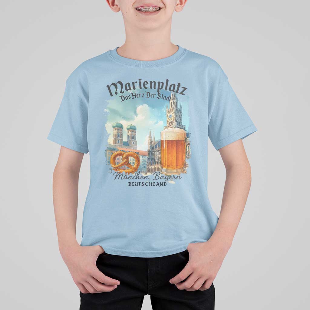 Bavarian Festival Munich Oktoberfest T Shirt For Kid Das Herz Der Stadt Beer Pretzel - Wonder Print Shop
