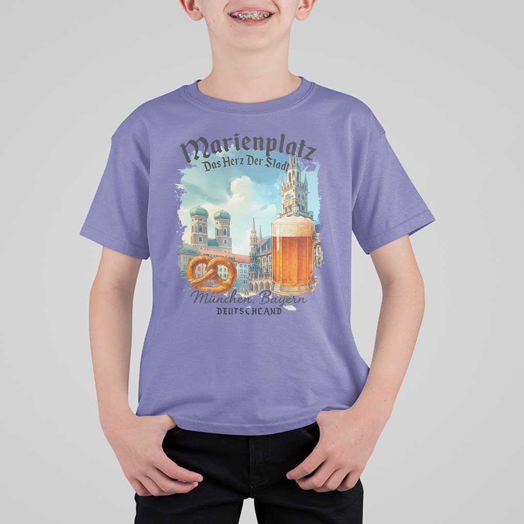 Bavarian Festival Munich Oktoberfest T Shirt For Kid Das Herz Der Stadt Beer Pretzel - Wonder Print Shop