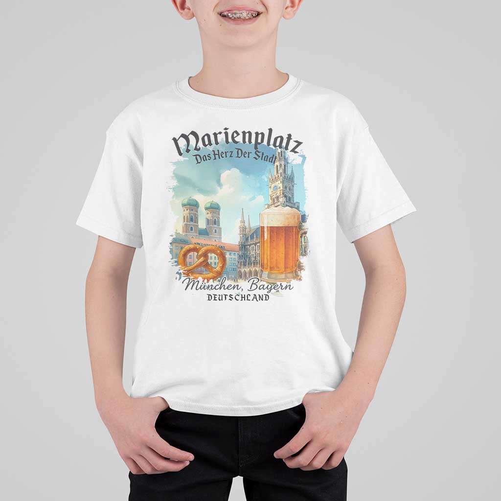 Bavarian Festival Munich Oktoberfest T Shirt For Kid Das Herz Der Stadt Beer Pretzel - Wonder Print Shop