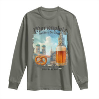 Bavarian Festival Munich Oktoberfest Long Sleeve Shirt Das Herz Der Stadt Beer Pretzel - Wonder Print Shop