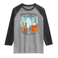 Bavarian Festival Munich Oktoberfest Raglan Shirt Das Herz Der Stadt Beer Pretzel - Wonder Print Shop